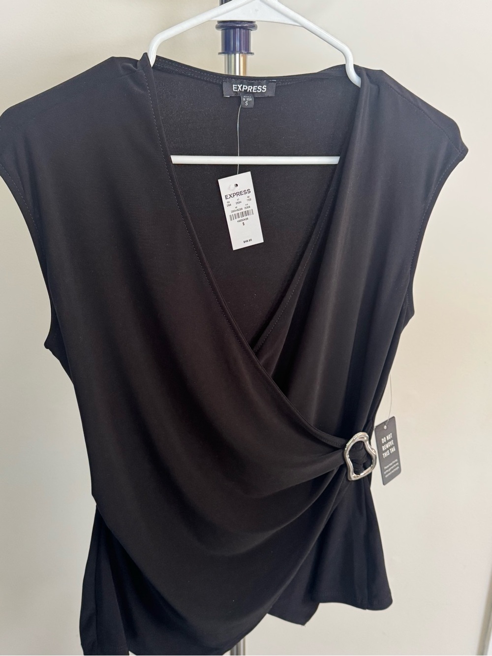 Express Black Crewneck Top with Tag